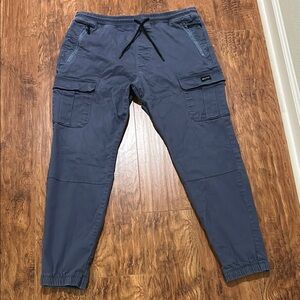 Hollister Men's Blue Cargo Jogger Pants